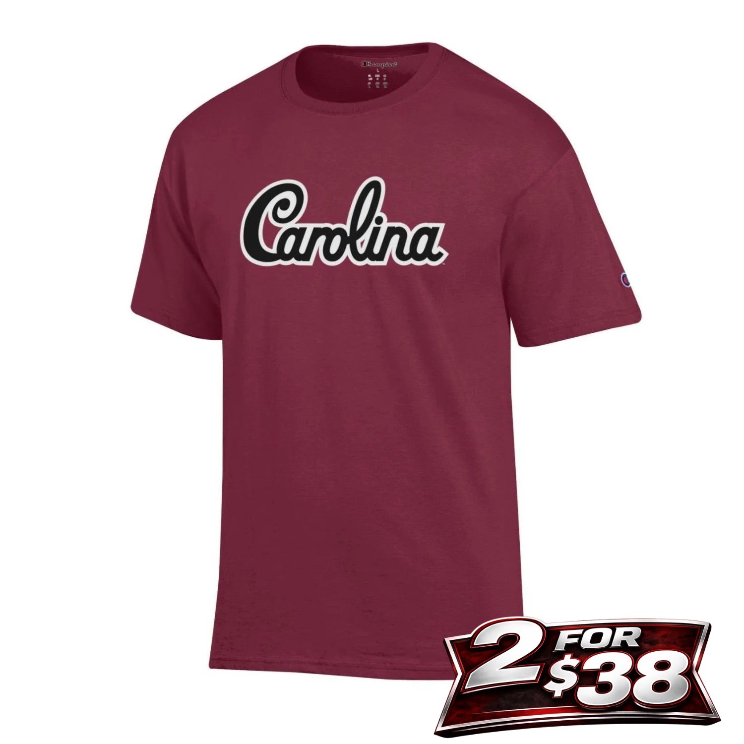 SOUTH CAROLINA GAMECOCKS GARNET SCRIPT TEE