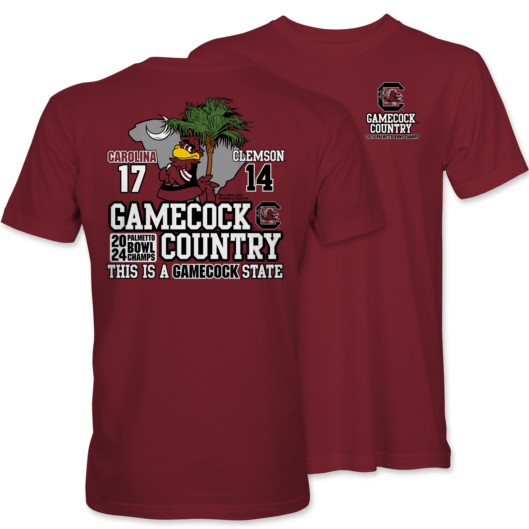 SOUTH CAROLINA GAMECOCKS GARNET YOUTH 2024 VICTORY TEE