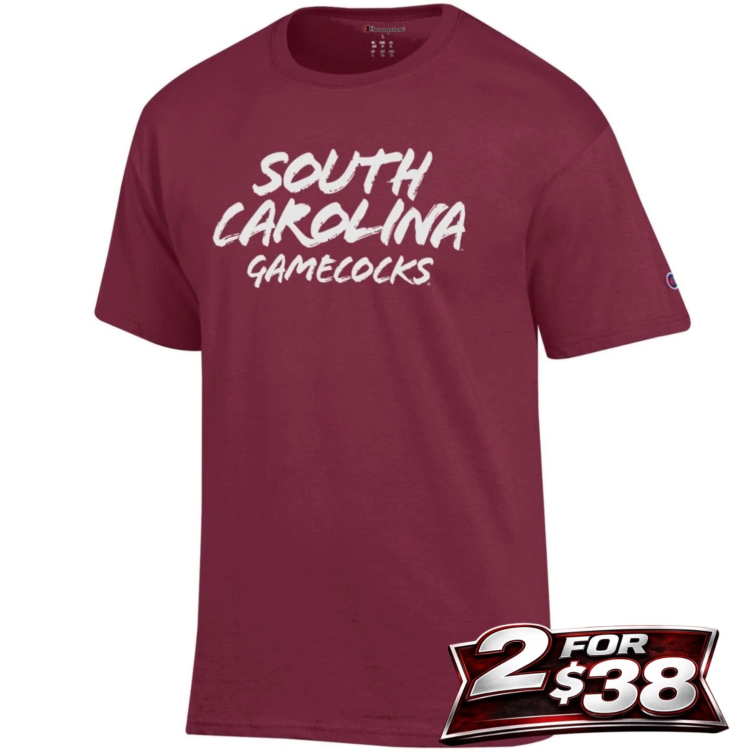 SOUTH CAROLINA GAMECOCKS GARNET SC GAMECOCKS TEE