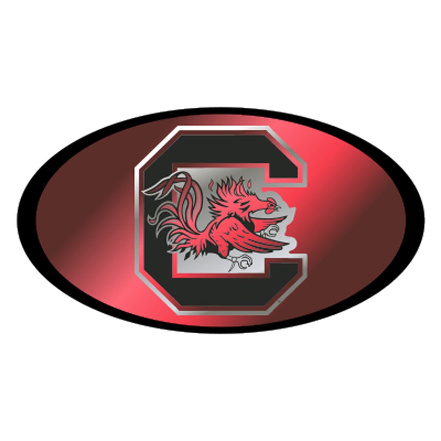 SOUTH CAROLINA GARNET MIRRORED DOMED BLOCK C HITCH COVER