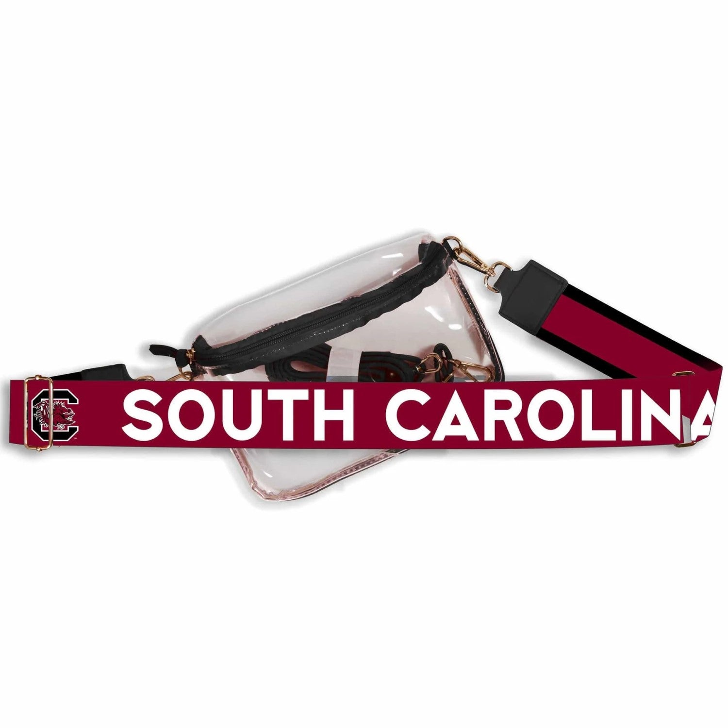 SOUTH CAROLINA GAMECOCKS HAILEY CLEAR SLING PURSE