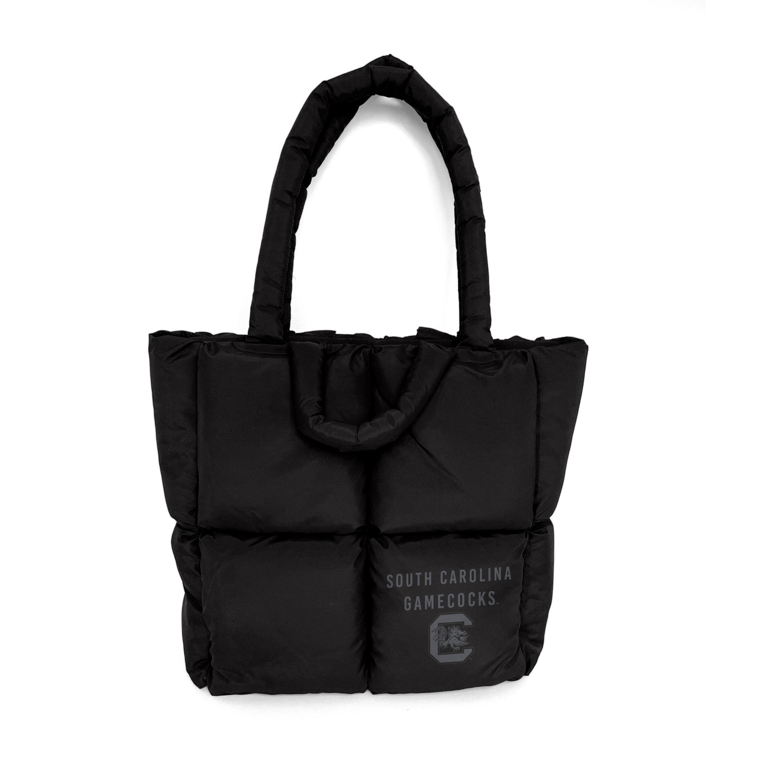 SOUTH CAROLINA GAMECOCKS BLACK PUFF TOTE