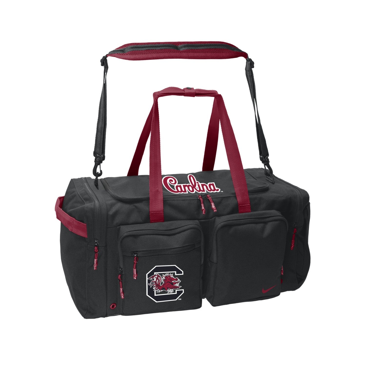 SOUTH CAROLINA GAMECOCKS BLACK NIKE UTILITY DUFFLE BAG