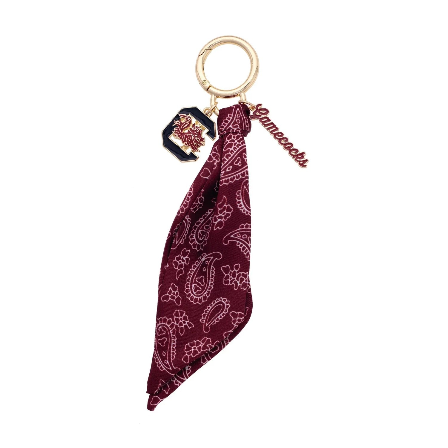 SOUTH CAROLINA GAMECOCKS BANDANA BAG CHARM