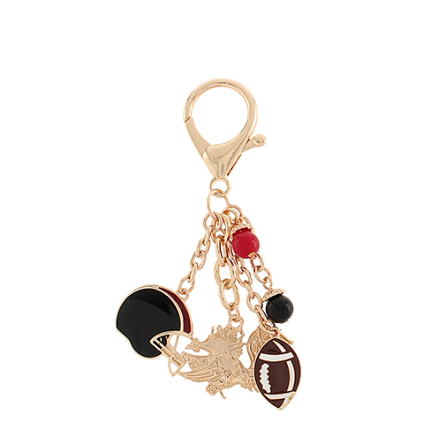SOUTH CAROLINA GAMECOCKS GOLD TONE BAG CHARM