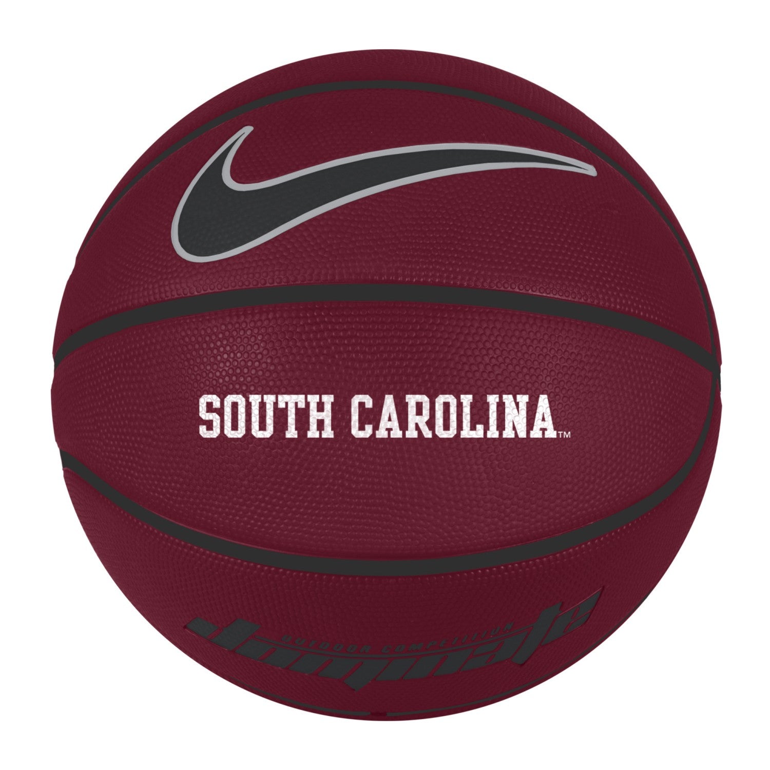 SOUTH CAROLINA GAMECOCKS GARNET FULL SIZE RUBBER BASKETBALL