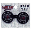 SOUTH CAROLINA BLACK AND GARNET BLOCK C HAIR TIE