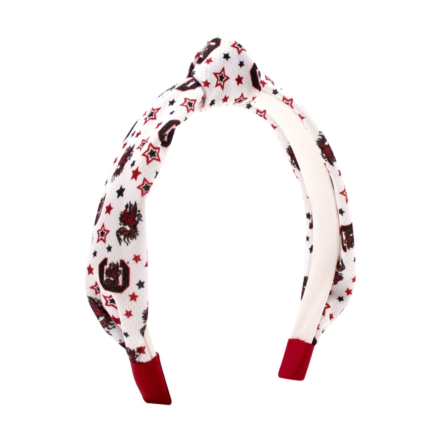 SOUTH CAROLINA GAMECOCKS STAR PRINT WITH C BLOCK WITH KNOT HEADBAND