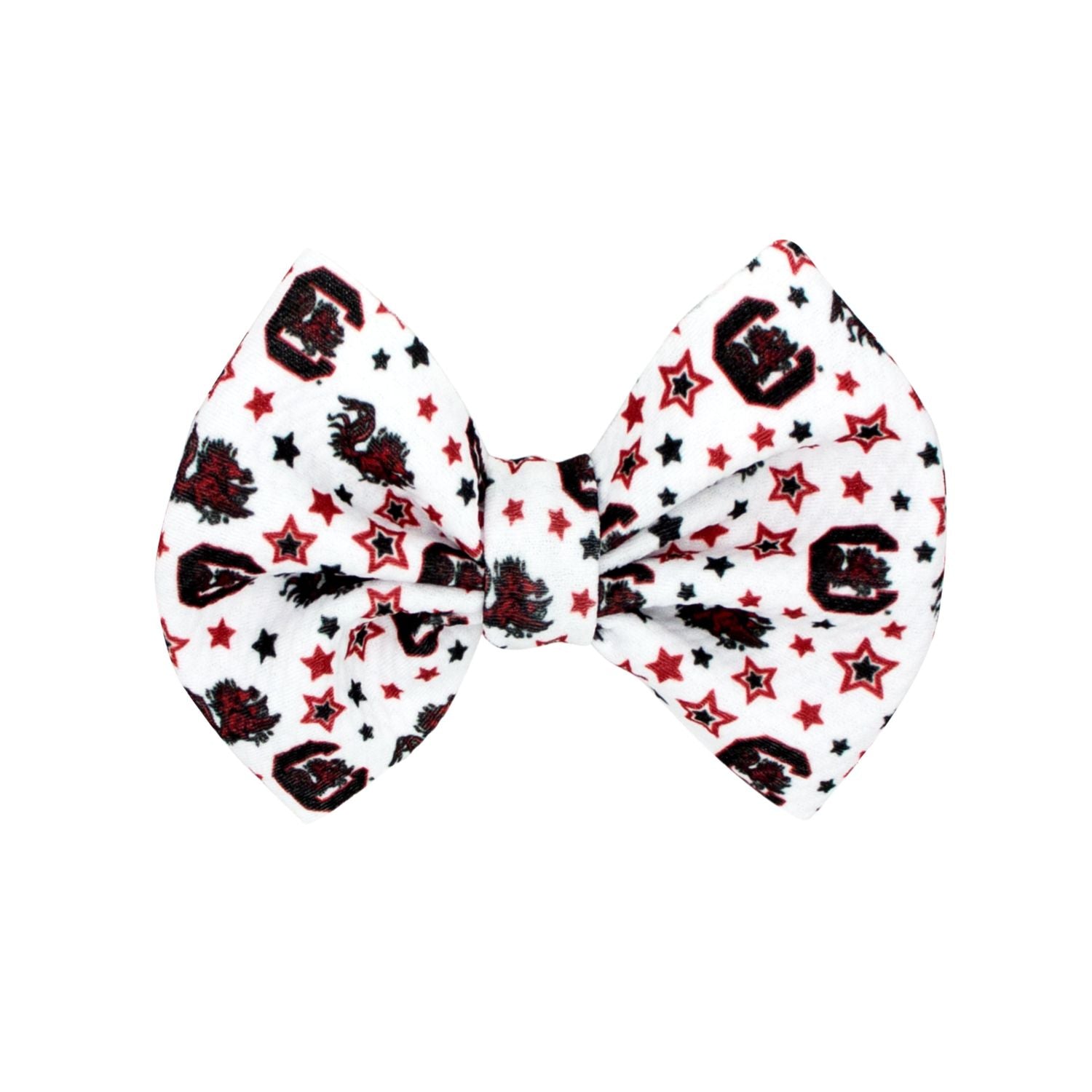 SOUTH CAROLINA GAMECOCKS MEDIUM STAR PRINT WITH C BLOCK BOW