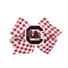 SOUTH CAROLINA GAMECOCKS KING GARNET/WHITE C BLOCK BOW