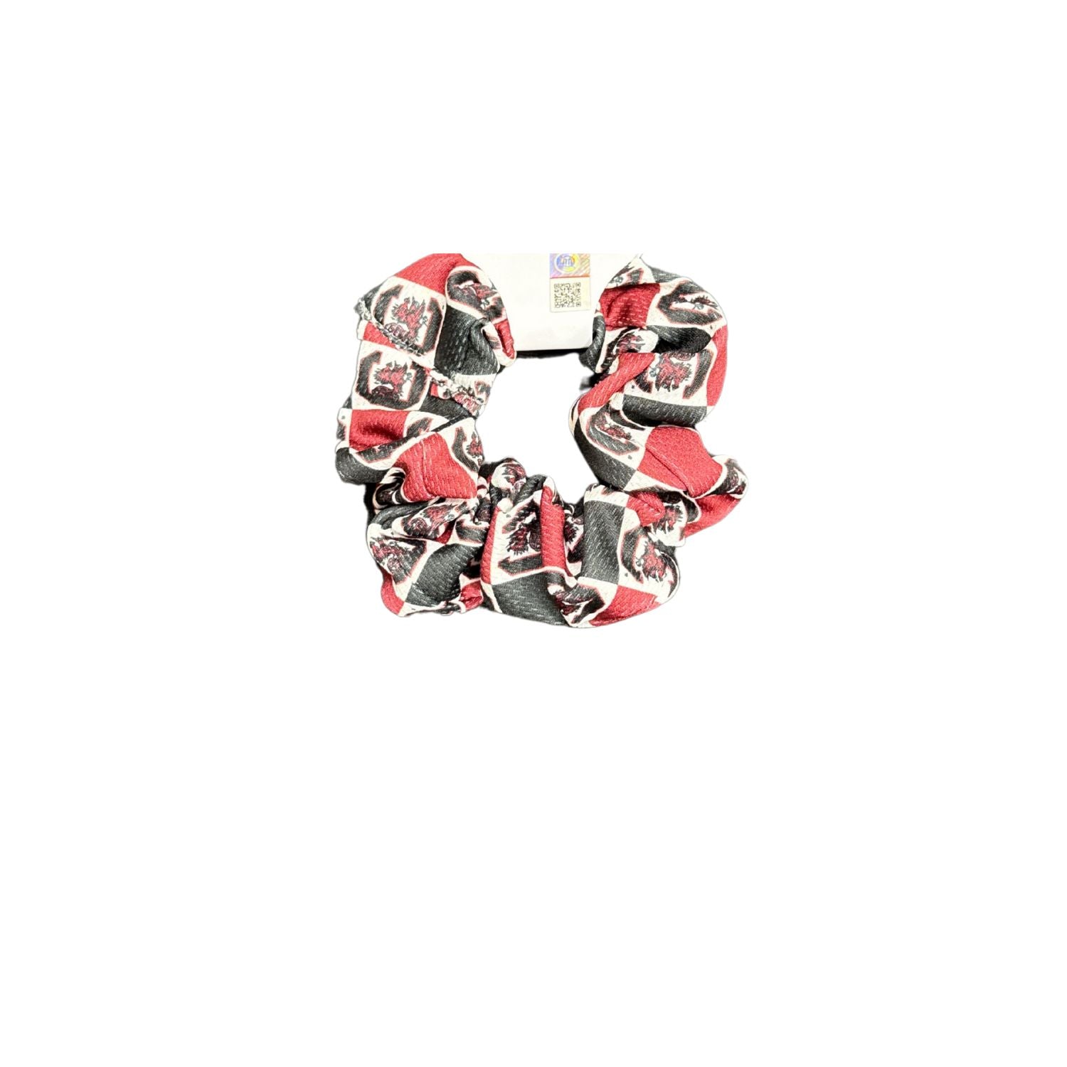 SOUTH CAROLINA GAMECOCKS GARNET/BLACK SCRUNCHIE