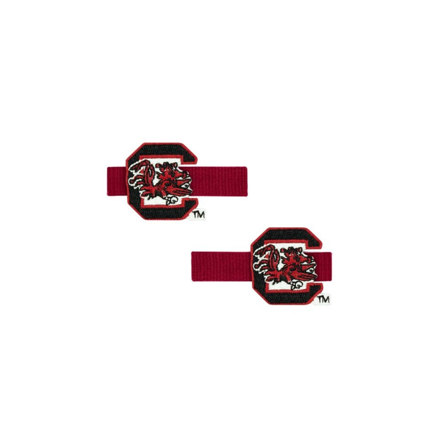 SOUTH CAROLINA GAMECOCKS 2 PACK BLOCK C HAIR CLIPS
