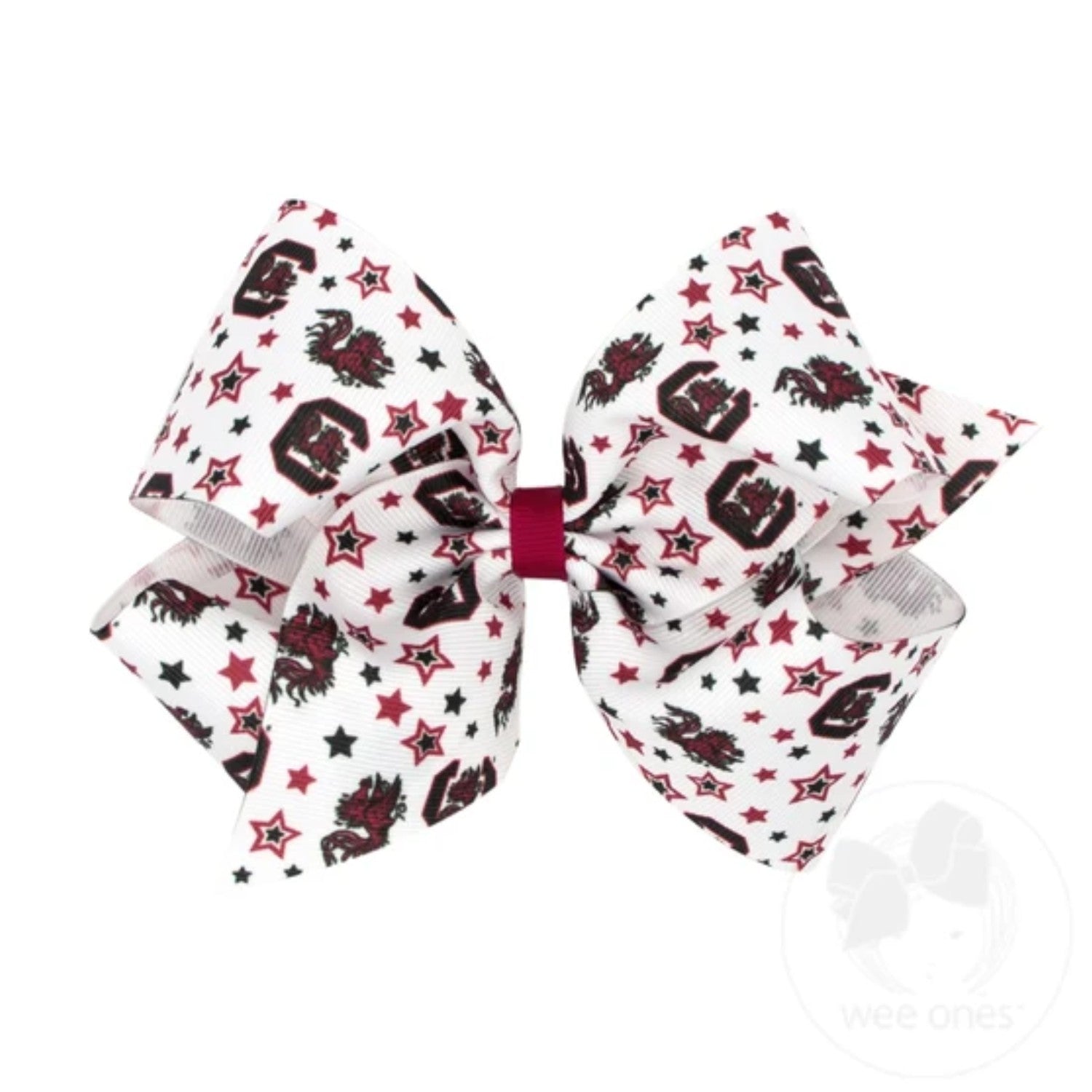 SOUTH CAROLINA GAMECOCKS KING STAR PRINT BOW