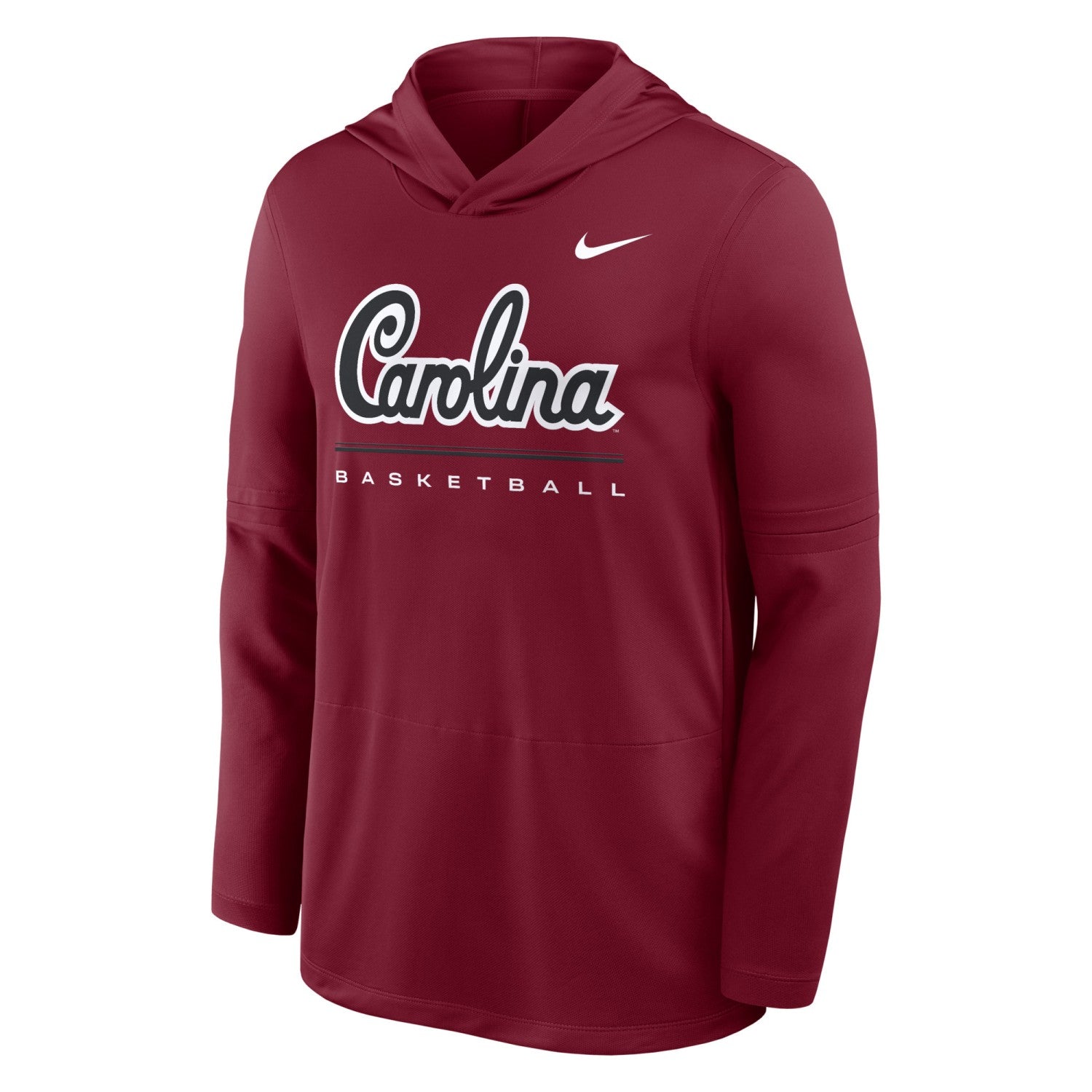 SOUTH CAROLINA GAMECOCKS GARNET SCRIPT CAROLINA BASKETBALL NIKE HOODED TEE