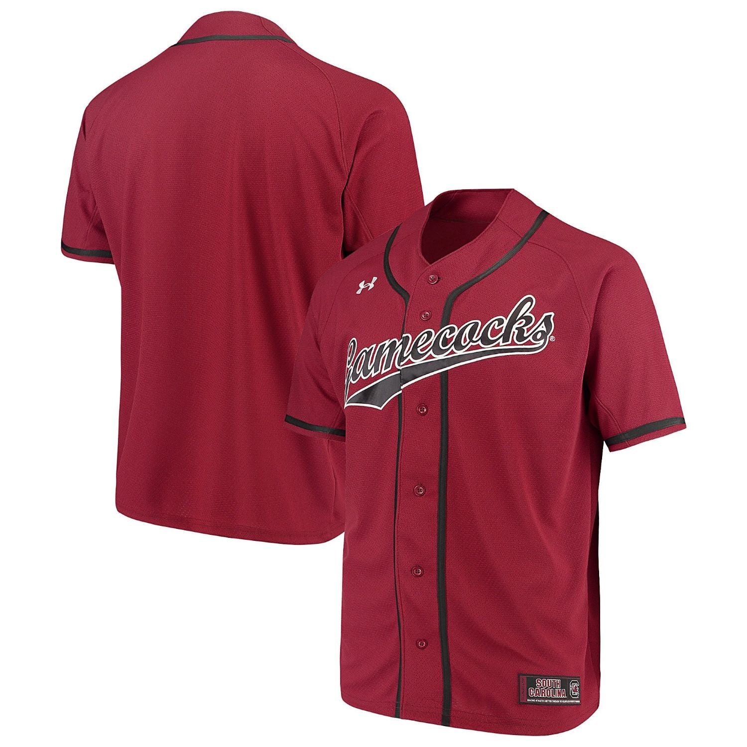 SOUTH CAROLINA GAMECOCKS GARNET YOUTH REPLICA BASEBALL JERSEY
