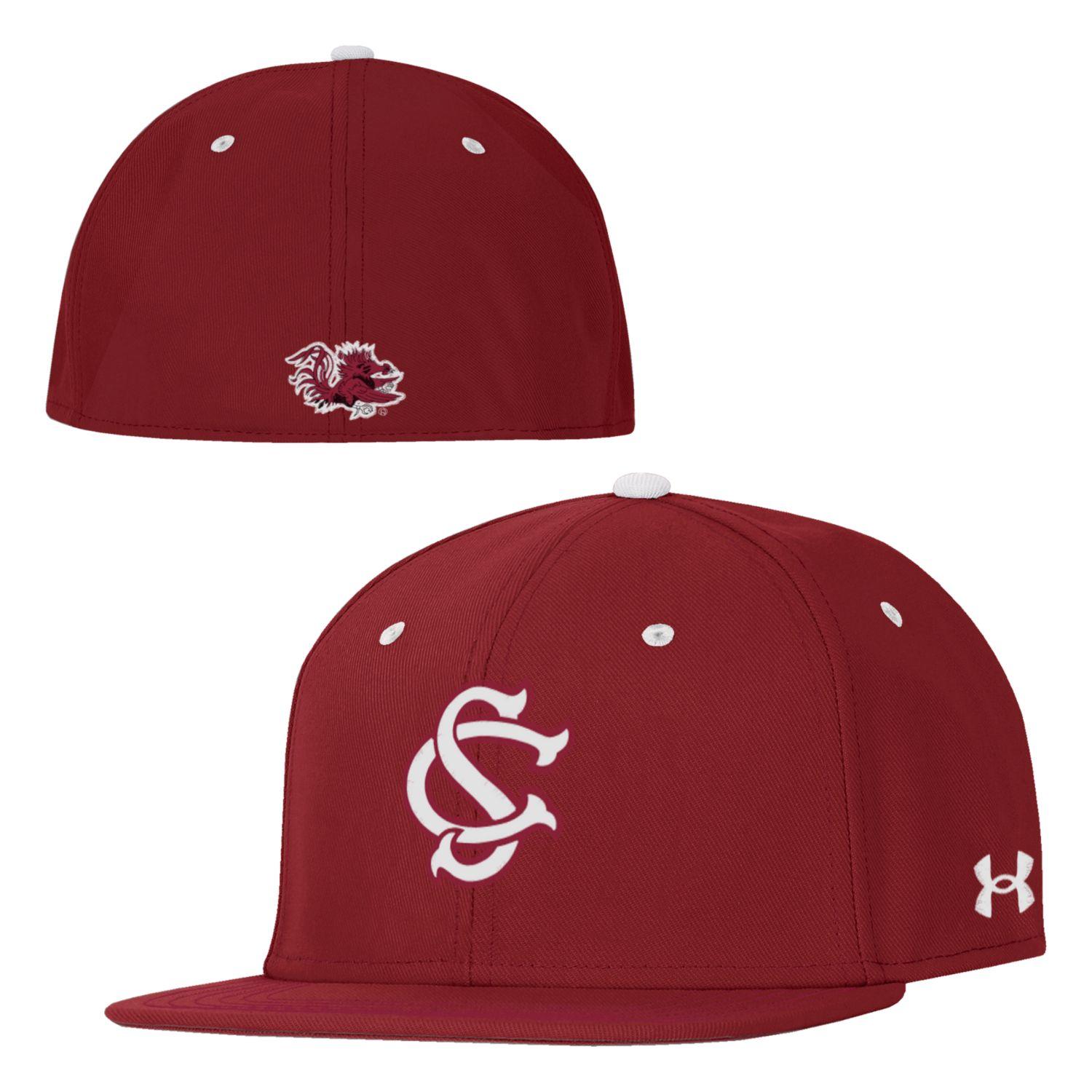SC GAMECOCKS GARNET WITH WHITE SC OTF BASEBALL HAT