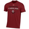 GARNET CAROLINA BASEBALL HOME PLATE UA TEE