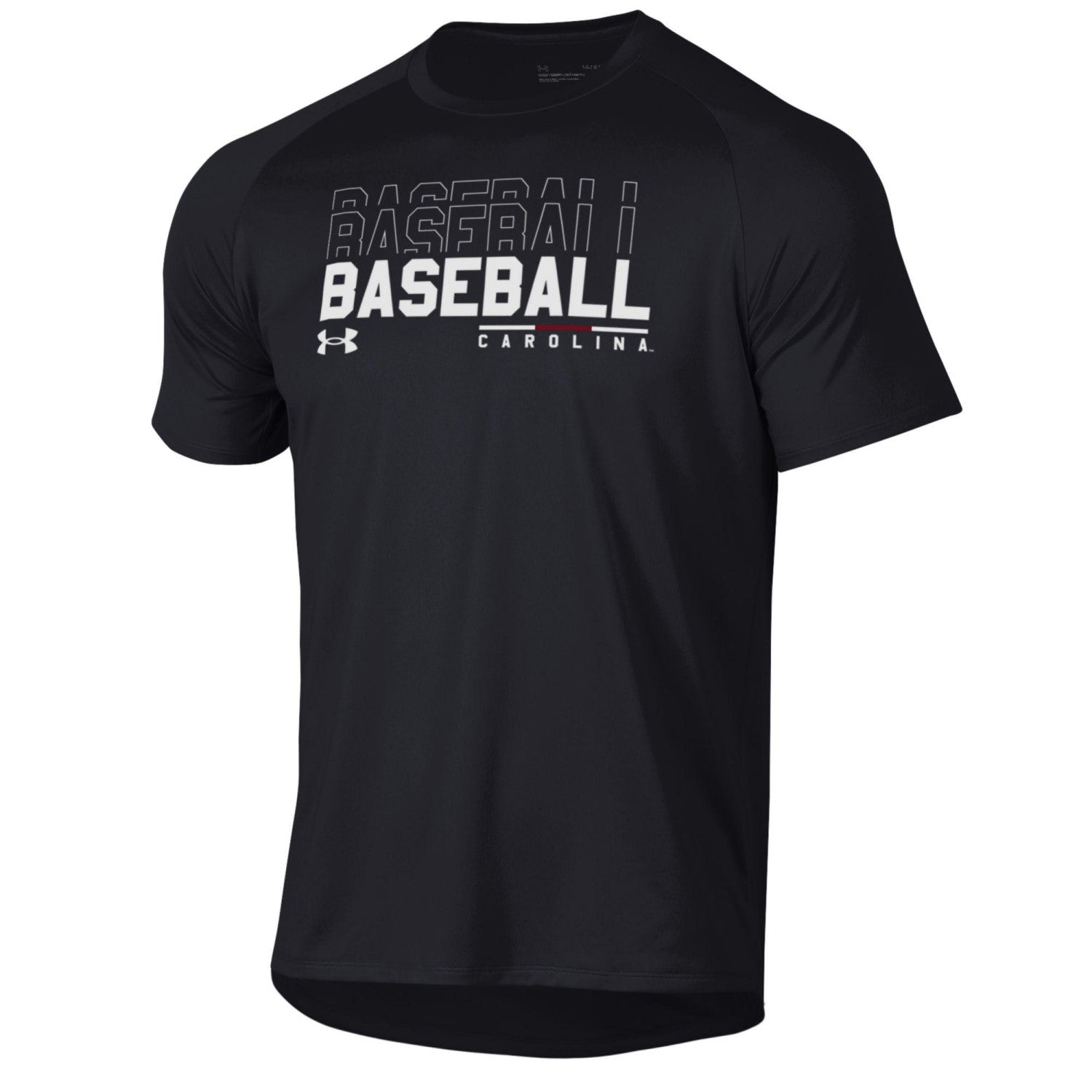 SOUTH CAROLINA GAMECOCKS BLACK REPEAT BASEBALL TECH TEE