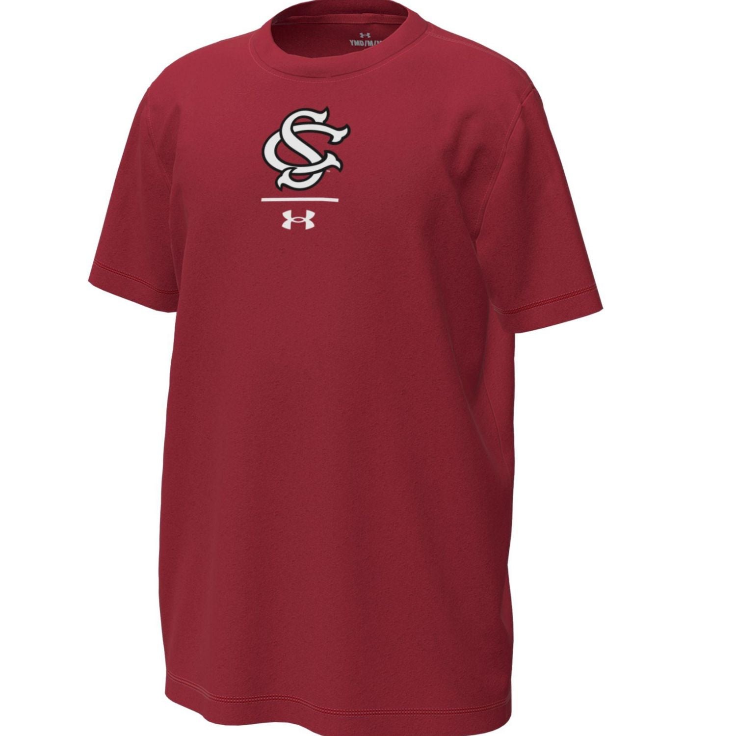 SOUTH CAROLINA GAMECOCKS UA YOUTH GARNET BASEBALL SHORTSLEEVE TEE