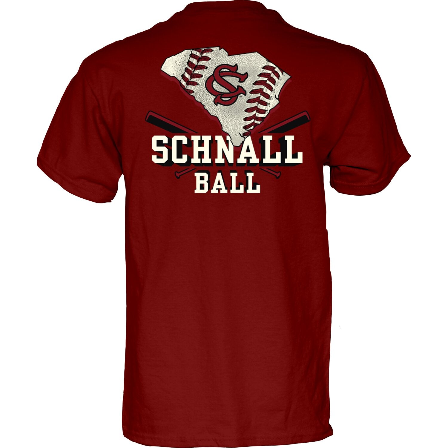 SOUTH CAROLINA GAMECOCKS GARNET SCHNALL BALL TEE