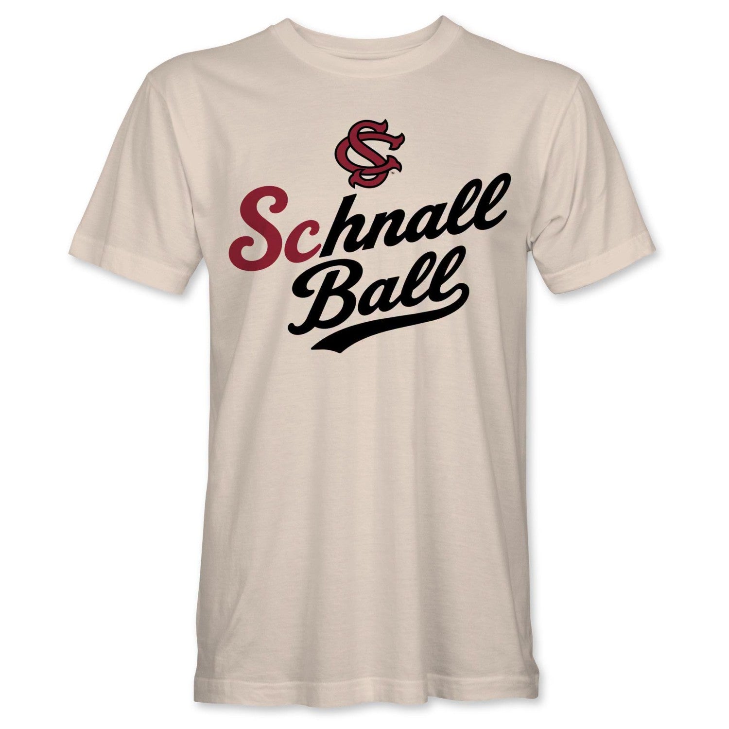 SOUTH CAROLINA GAMECOCKS CREAM SCHMALL BALL TEE