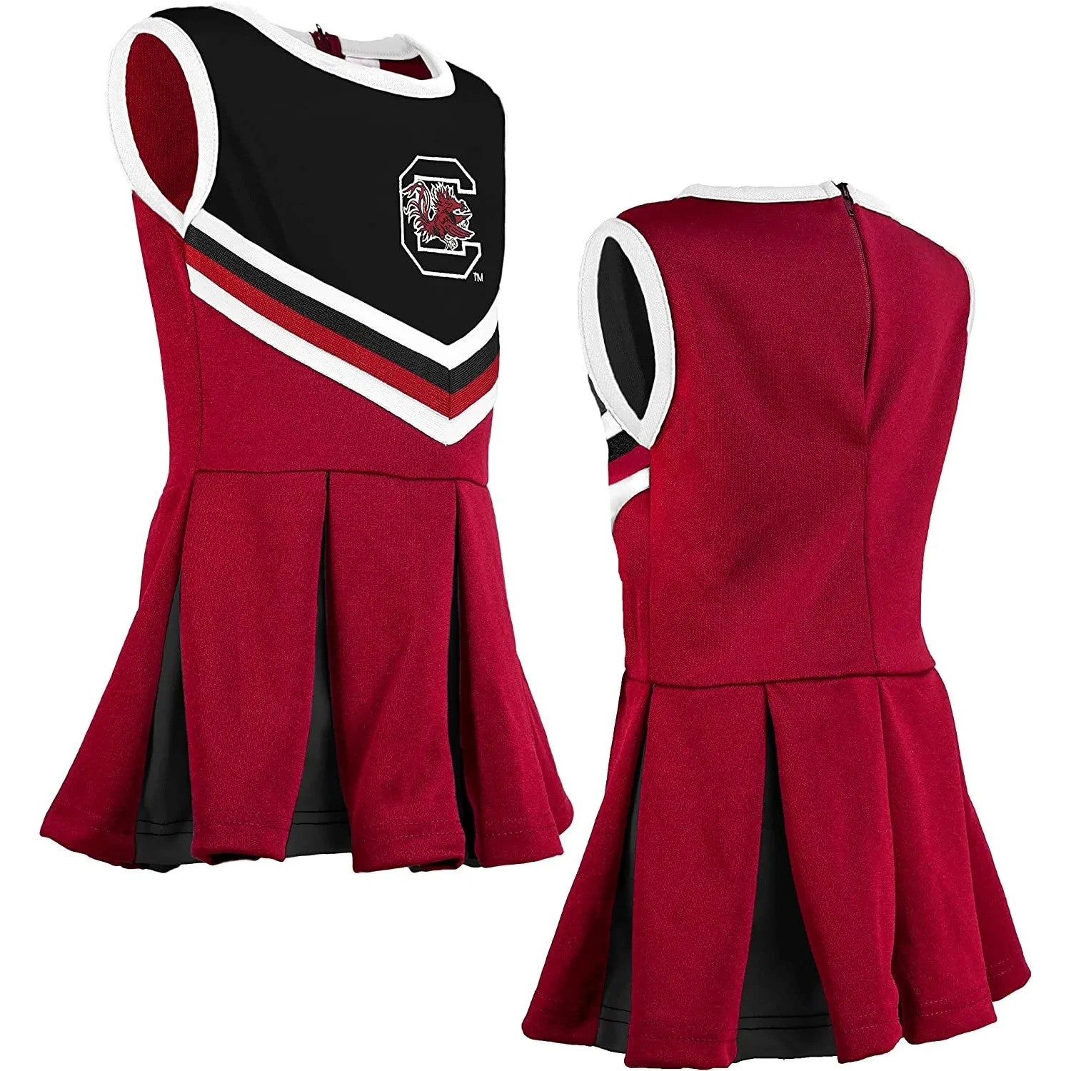UNIVERSITY OF SOUTH CAROLINA TODDLER GARNET CHEER DRESS