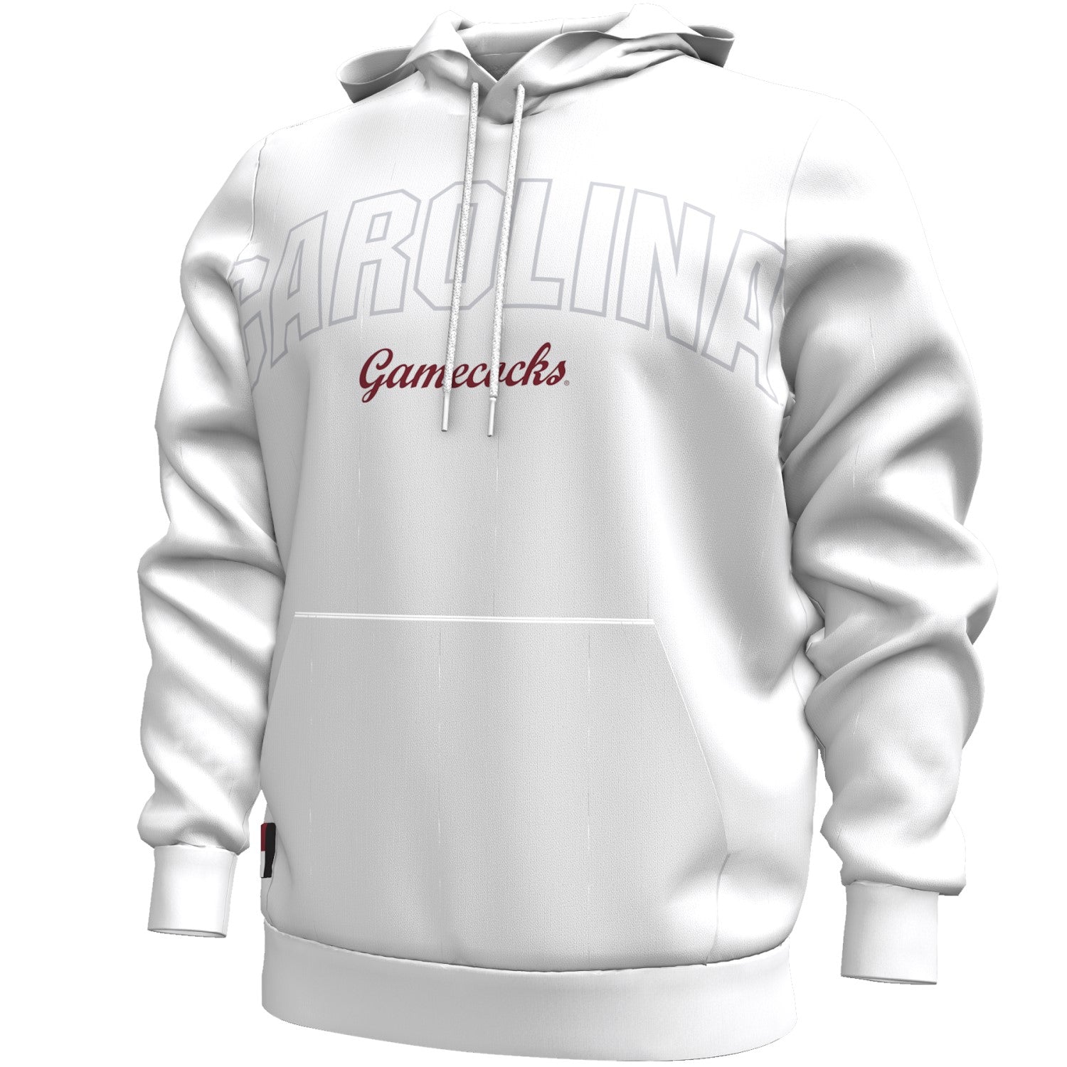 SOUTH CAROLINA GAMECOCKS WHITE ESSENTIAL FLEECE SIDELINE HOOD