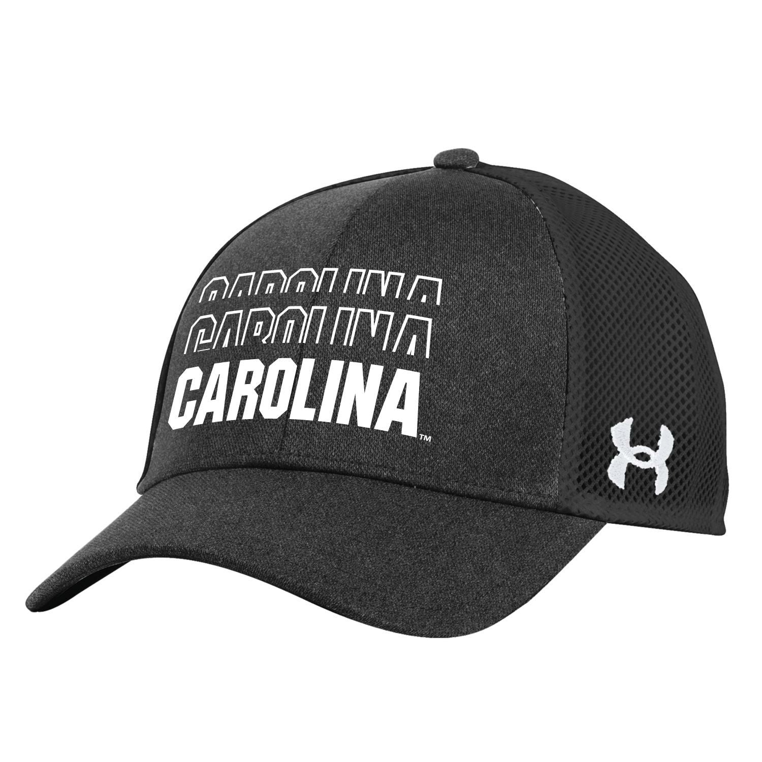 SOUTH CAROLINA GAMECOCKS BLACK SIDELINE COLLECTION KNOCKOUT TRUCKER HAT