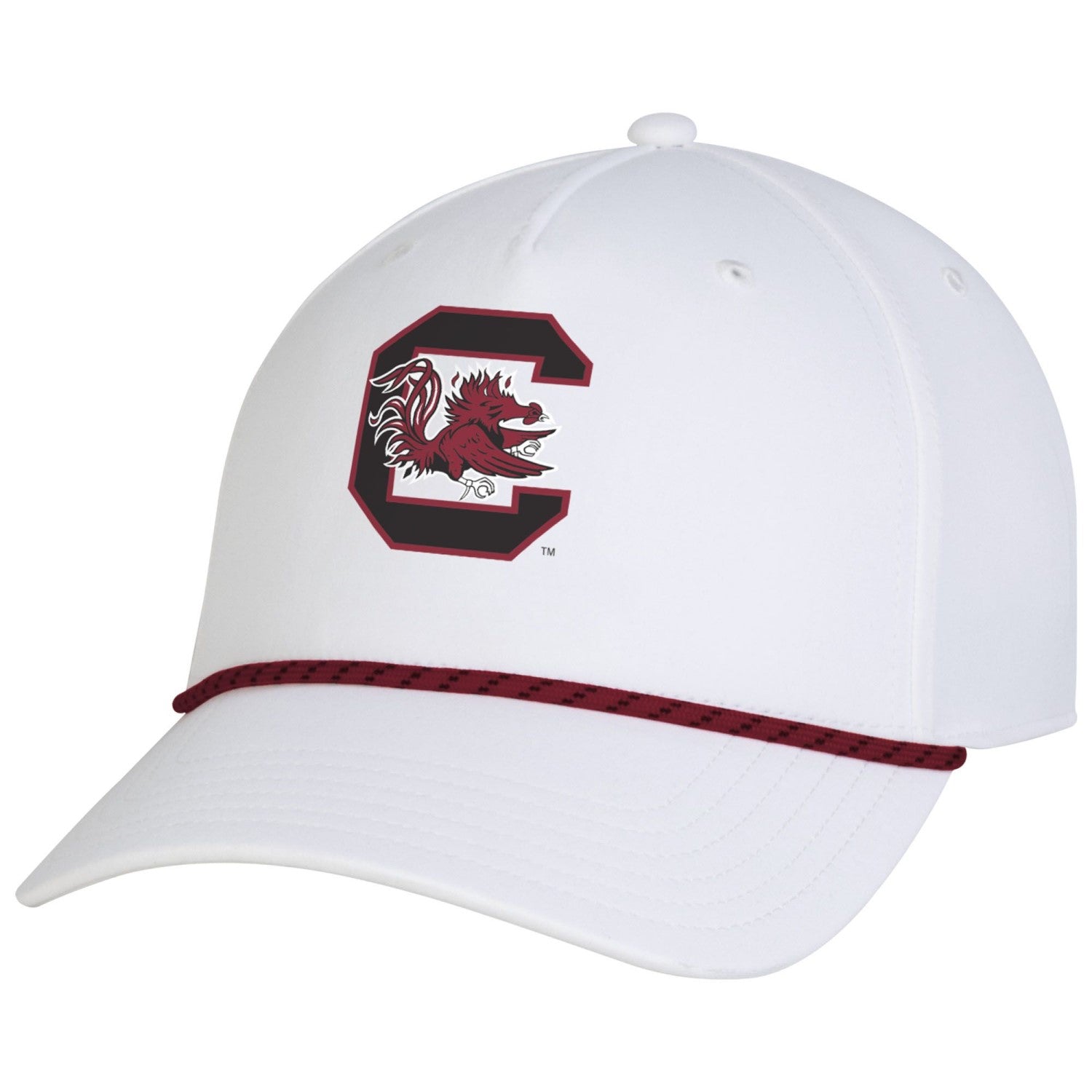 SOUTH CAROLINA GAMECOCKS WHITE SIDELINE ROPE HAT