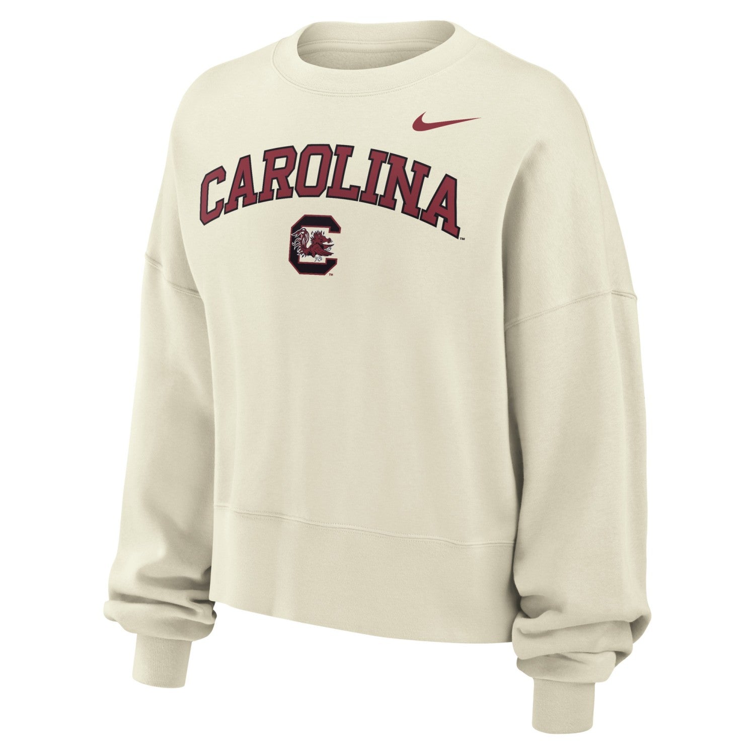 SOUTH CAROLINA GAMECOCKS IVORY ARCH CAROLINA LADIES NIKE PHOENIX CREW