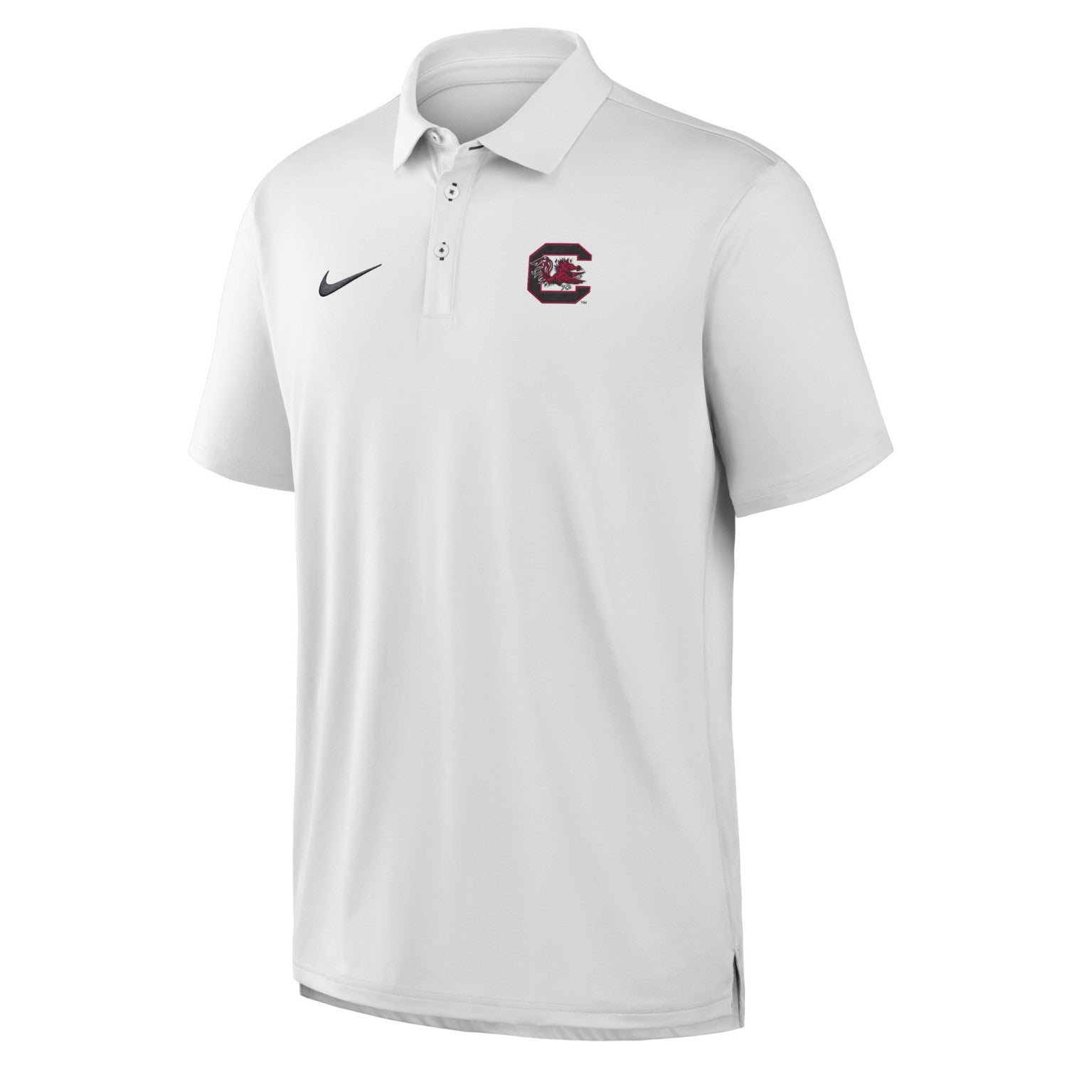 SOUTH CAROLINA GAMECOCKS WHITE BLOCK C NIKE TOUR POLO