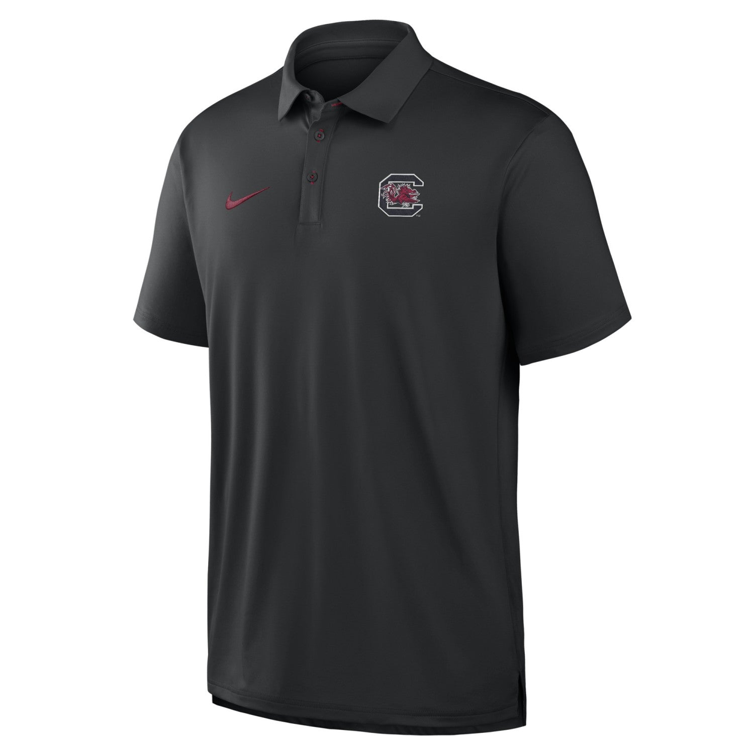 SOUTH CAROLINA GAMECOCKS BLACK BLOCK C NIKE TOUR POLO