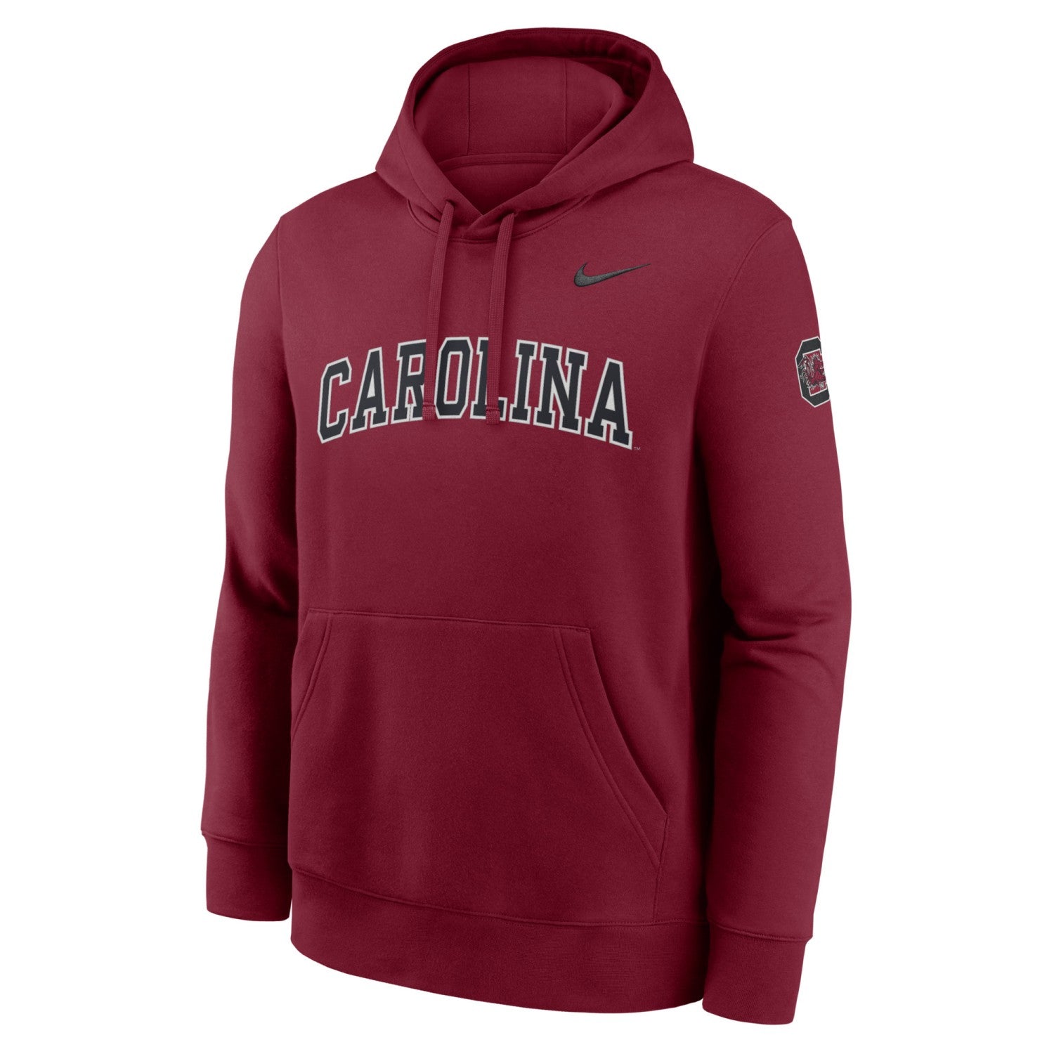 SOUTH CAROLINA GAMECOCKS GARNET CAROLINA TACKLE TWILL NIKE CLUB HOODIE