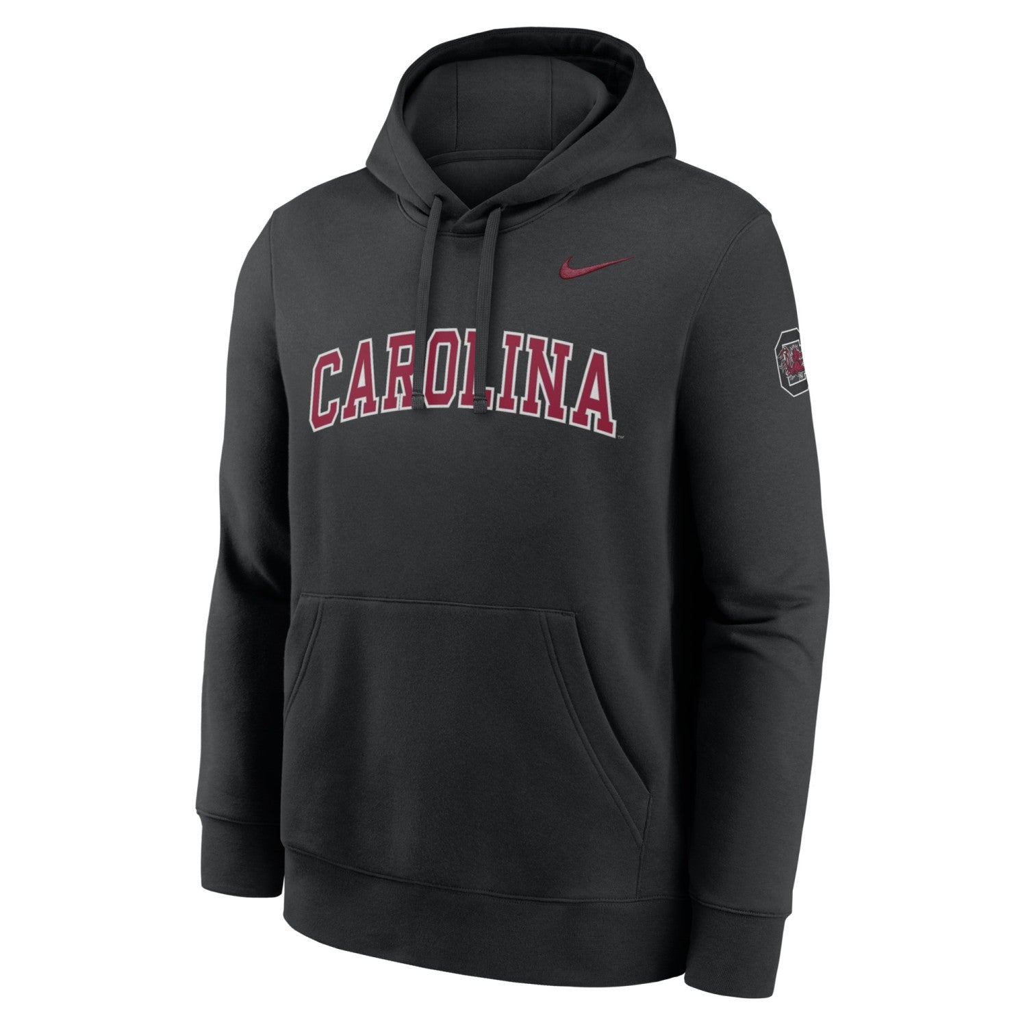 SOUTH CAROLINA GAMECOCKS BLACK CAROLINA NIKE TACKLE TWILL HOODIE