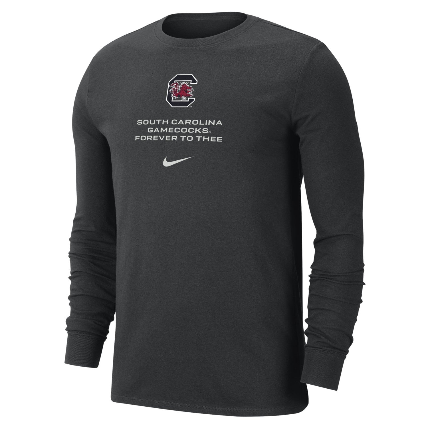 SOUTH CAROLINA GAMECOCKS BLACK FOREVER TO THEE LONG SLEEVE NIKE DRI-FIT TEE