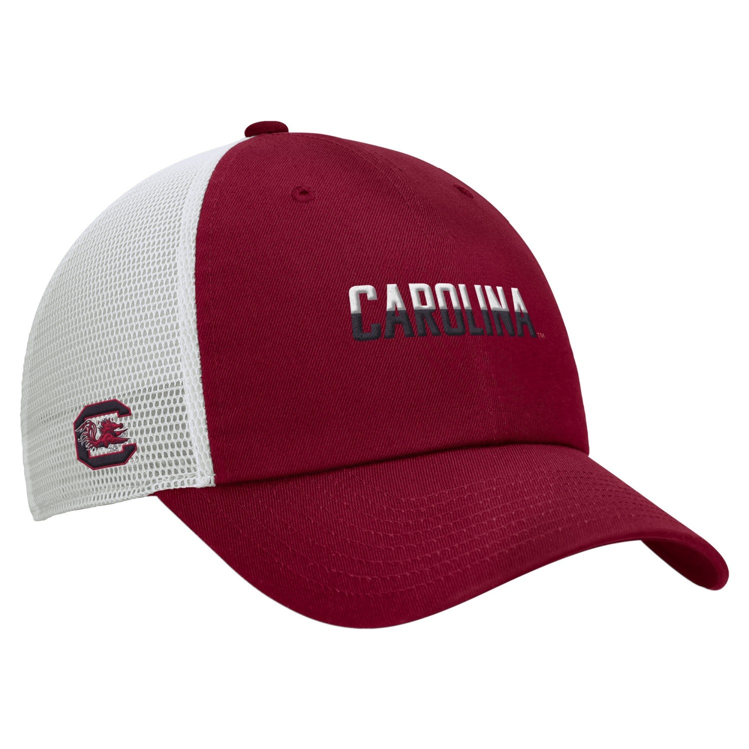 SOUTH CAROLINA GAMECOCKS GARNET CAROLINA NIKE UNSTRUCTURED MESH BACK HAT