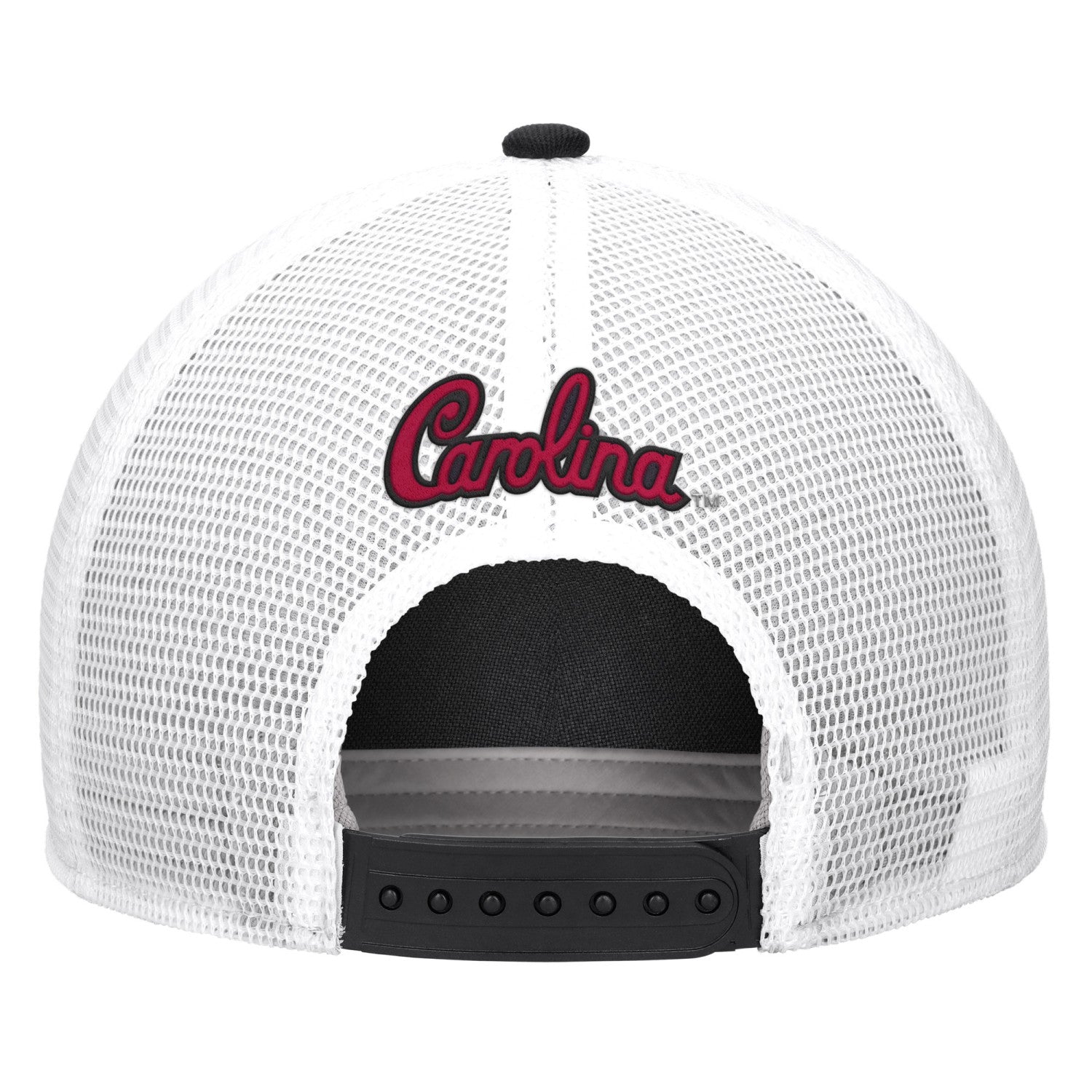 SOUTH CAROLINA GAMECOCKS BLACK BLOCK C PATCH RISE STRUCTURED MESH BACK HAT