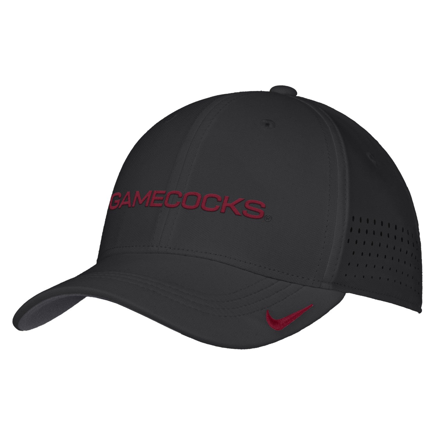 SOUTH CAROLINA GAMECOCKS BLACK GAMECOCKS NIKE AEROBILL SWOOSHFLEX HAT