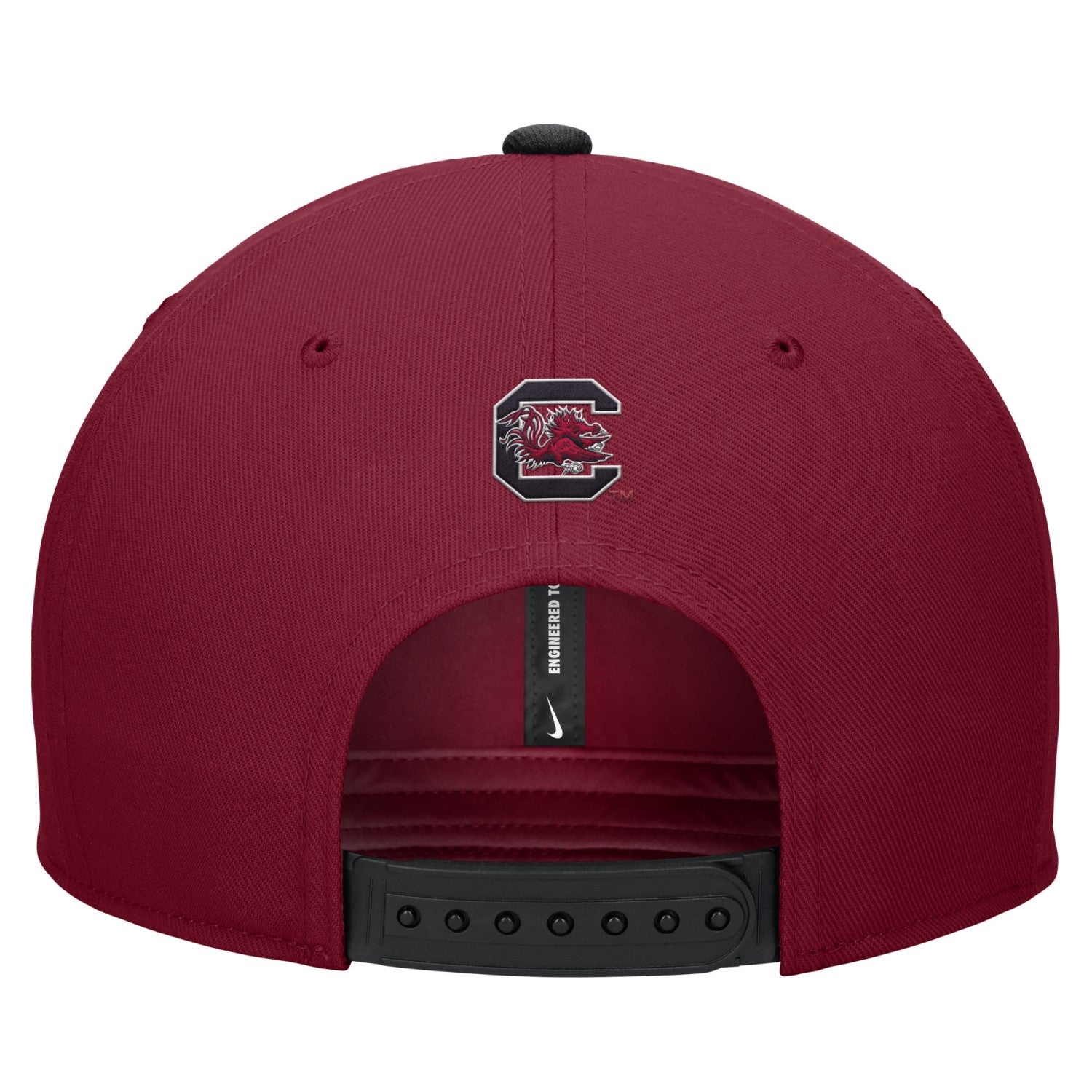 SOUTH CAROLINA GAMECOCKS GARNET AND BLACK NIKE PRO FLATBILL SNAPBACK
