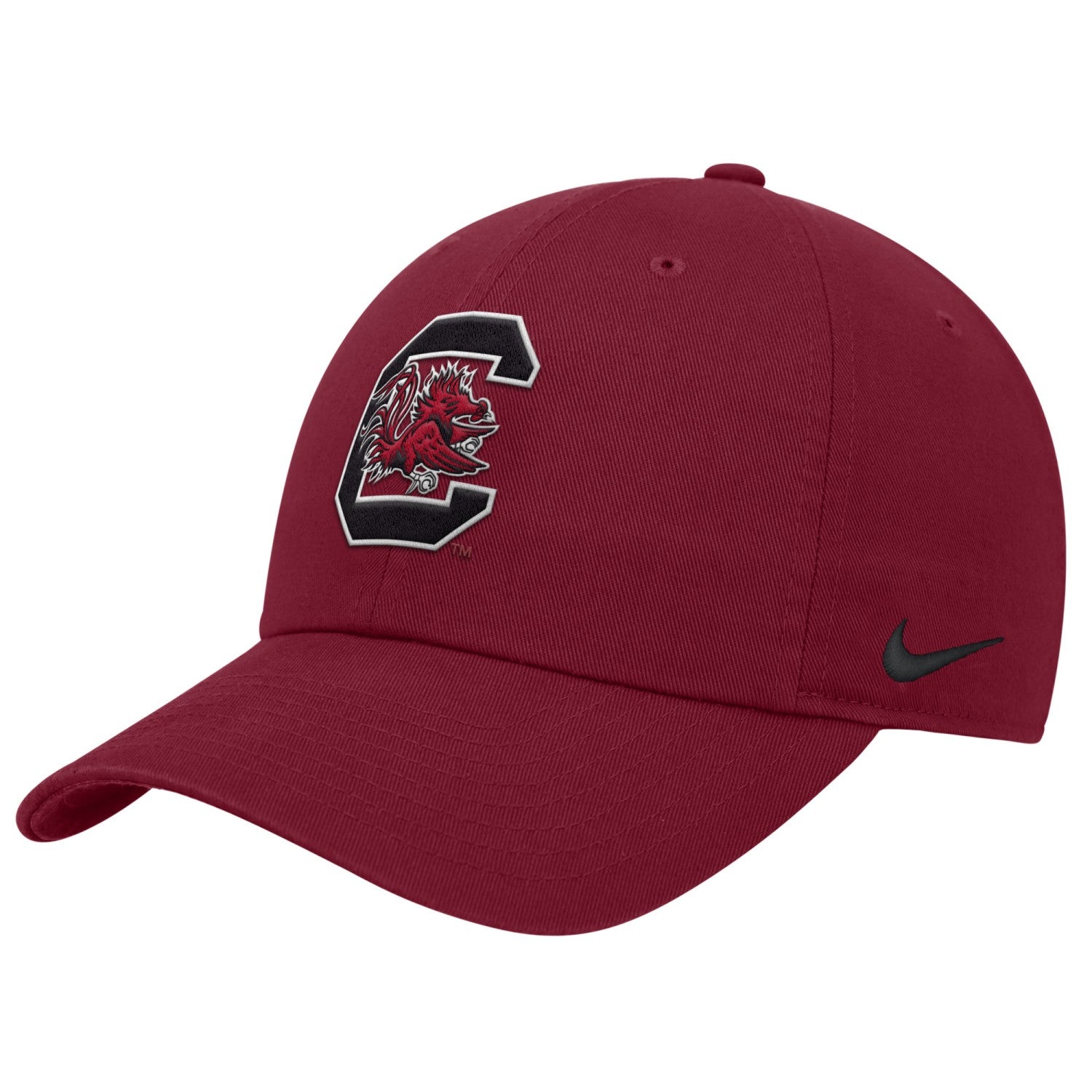 SOUTH CAROLINA GAMECOCKS YOUTH GARNET BLOCK C NIKE UNSTRUCTURED HAT