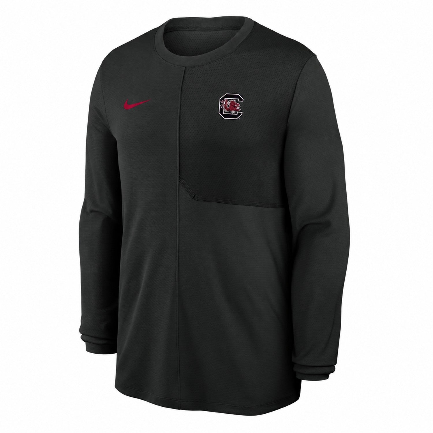 SOUTH CAROLINA GAMECOCKS BLACK NIKE LONG SLEEVE COACH TOP