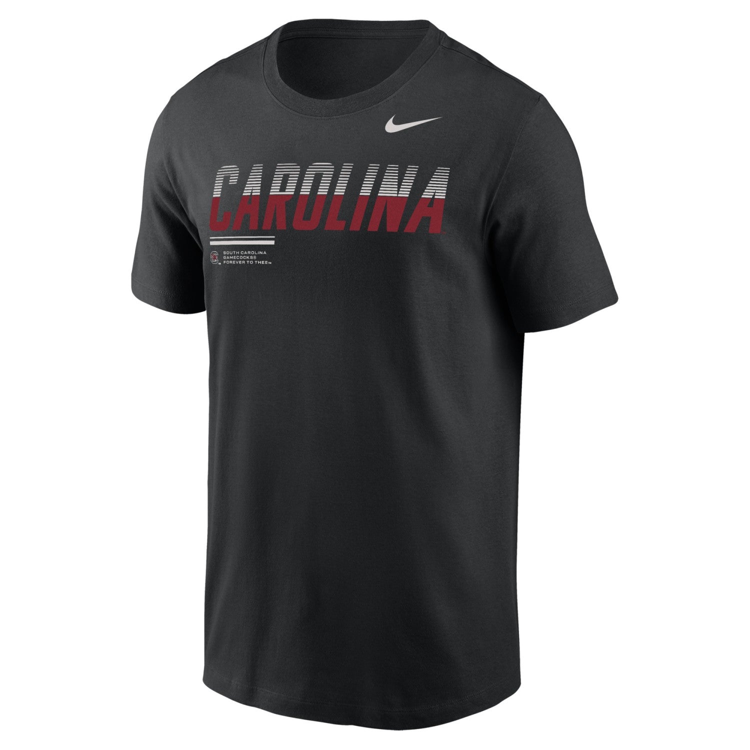 SOUTH CAROLINA GAMECOCKS BLACK STRIPED CAROLINA NIKE LEGEND TEE