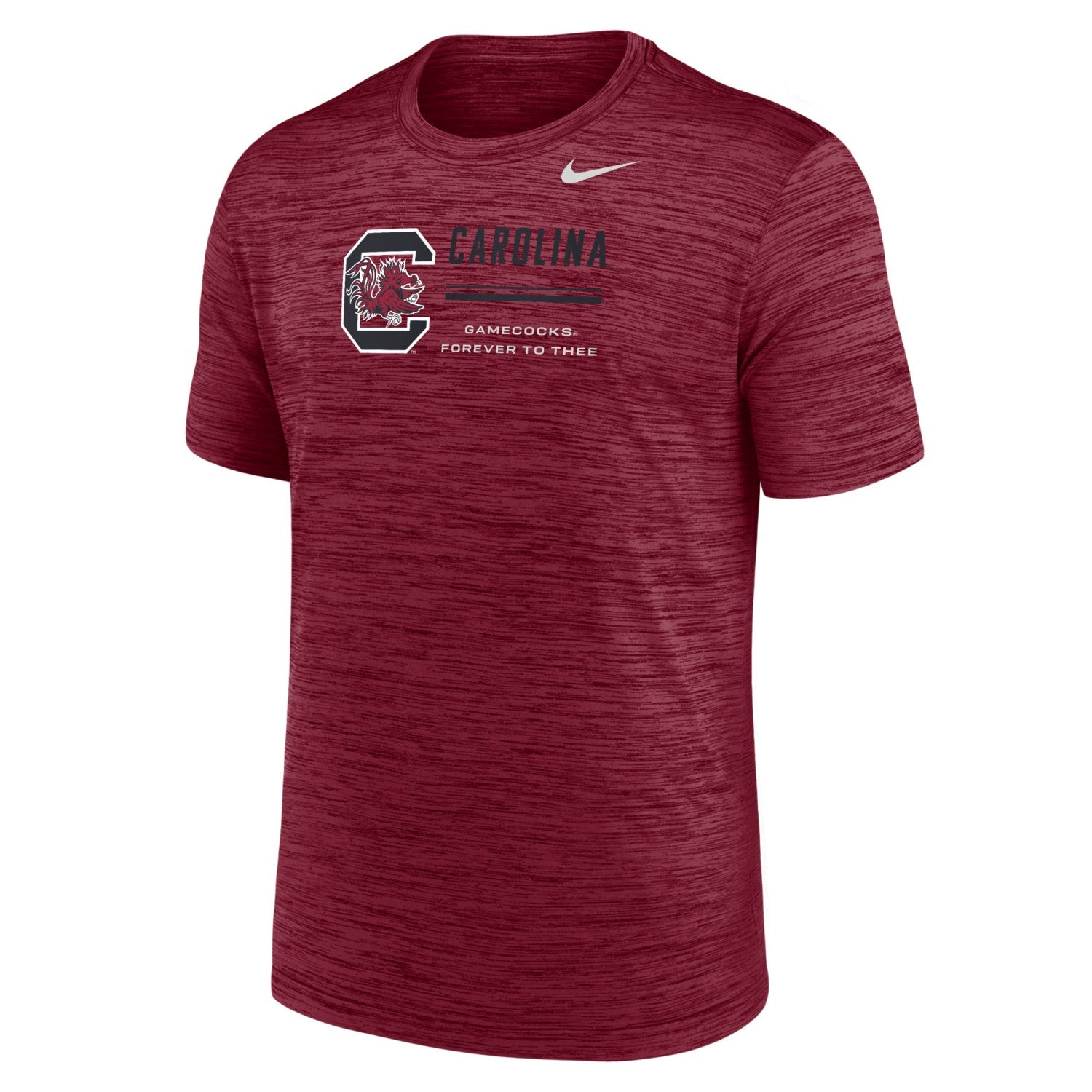 SOUTH CAROLINA GAMECOCKS GARNET BLOCK C CAROLINA NIKE VELOCITY LEGEND TEE