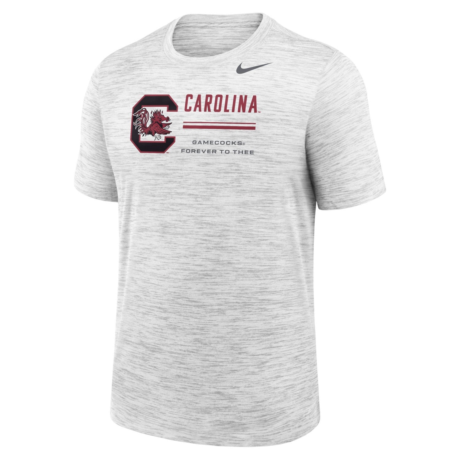 SOUTH CAROLINA GAMECOCKS WHITE BLOCK C CAROLINA NIKE VELOCITY LEGEND TEE
