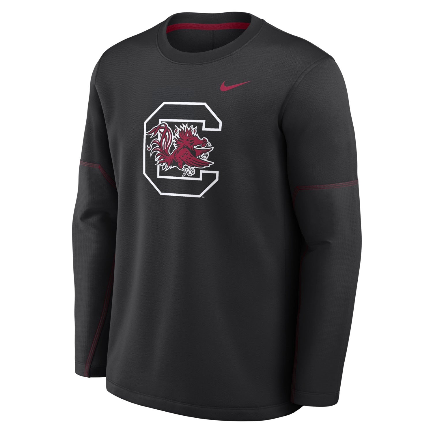 SOUTH CAROLINA GAMECOCKS BLACK MID WEIGHT NIKE COACHS CREW
