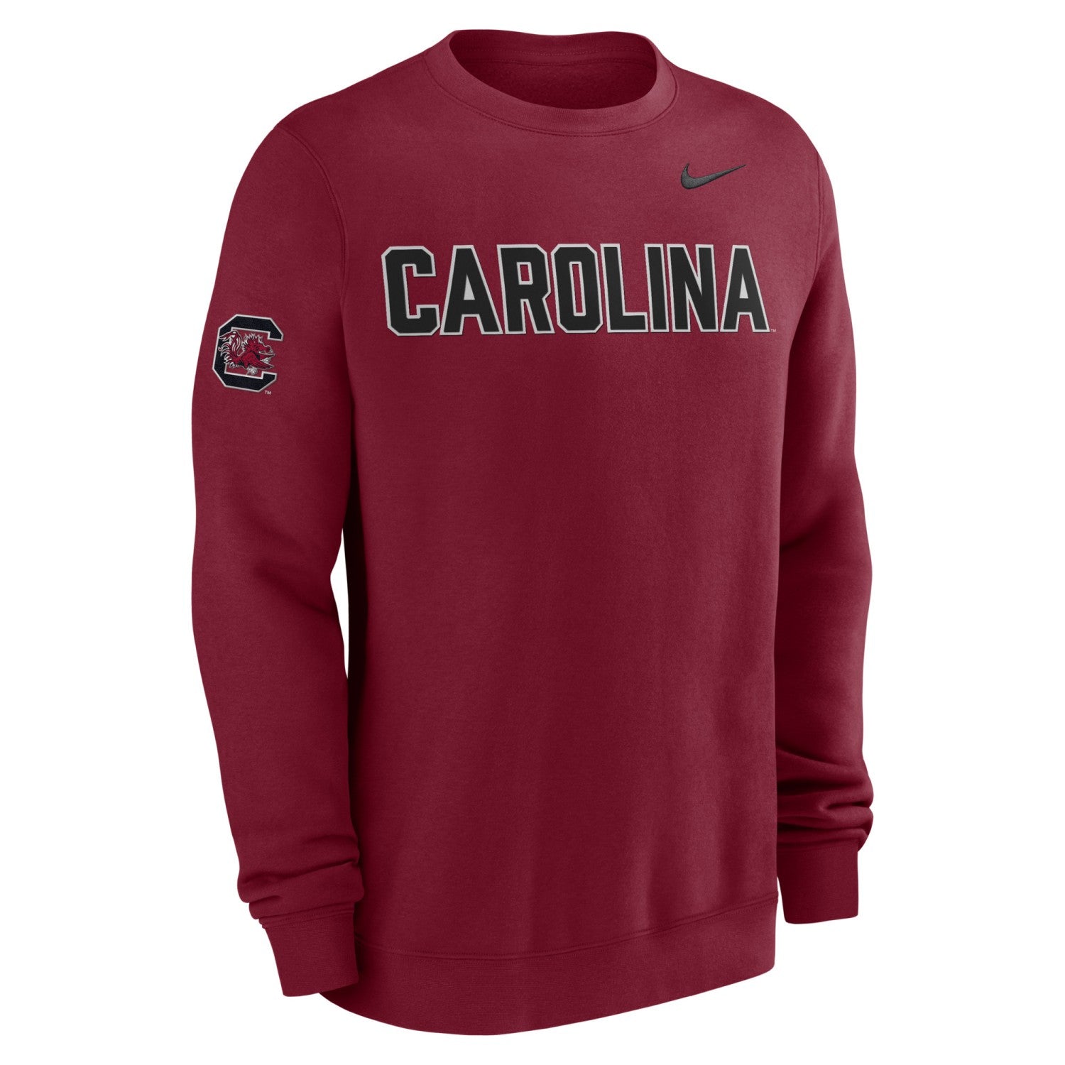 SOUTH CAROLINA GAMECOCKS GARNET CAROLINA NIKE CLUB CREW