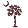 South Carolina Gamecock Garnet Palmetto Tree Decal