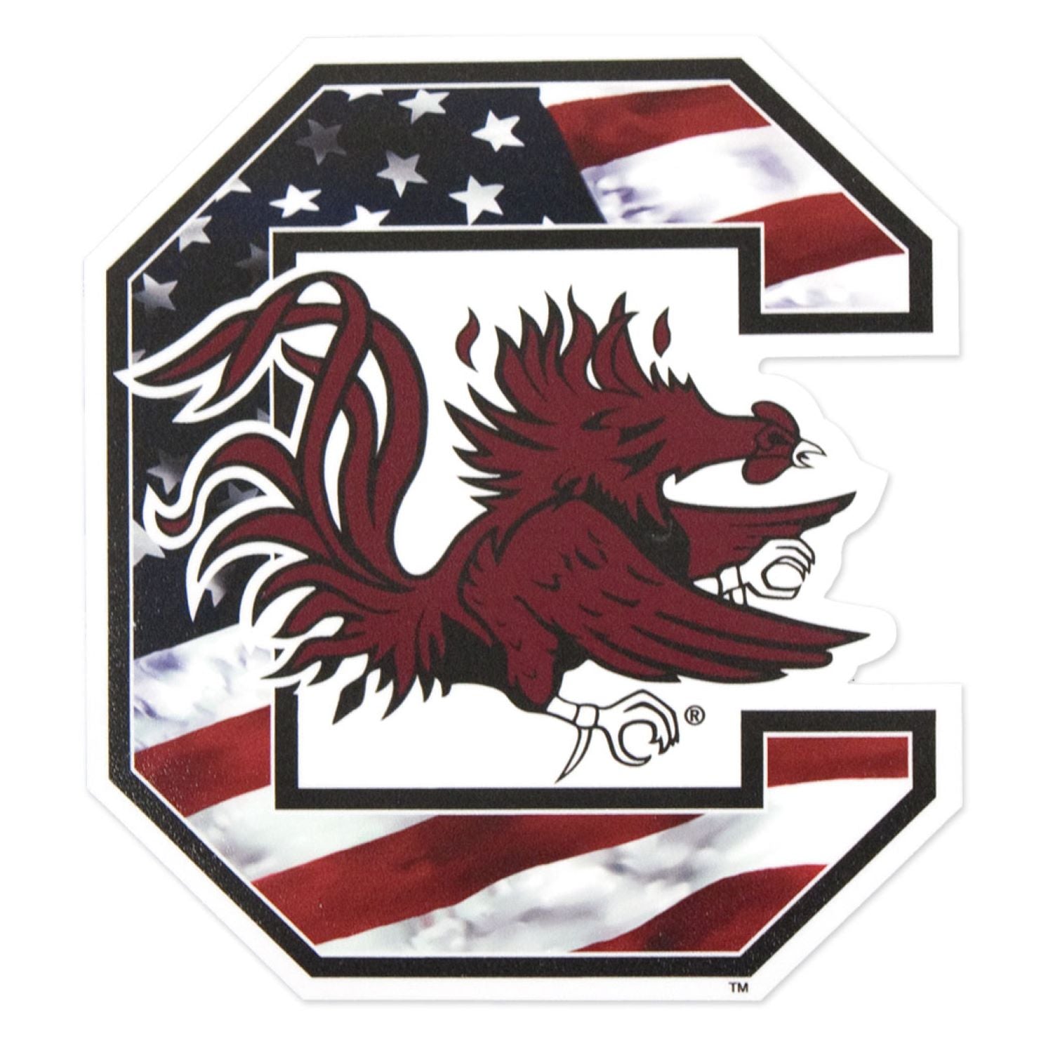 South Carolina USA 6&quot; Block C Decal