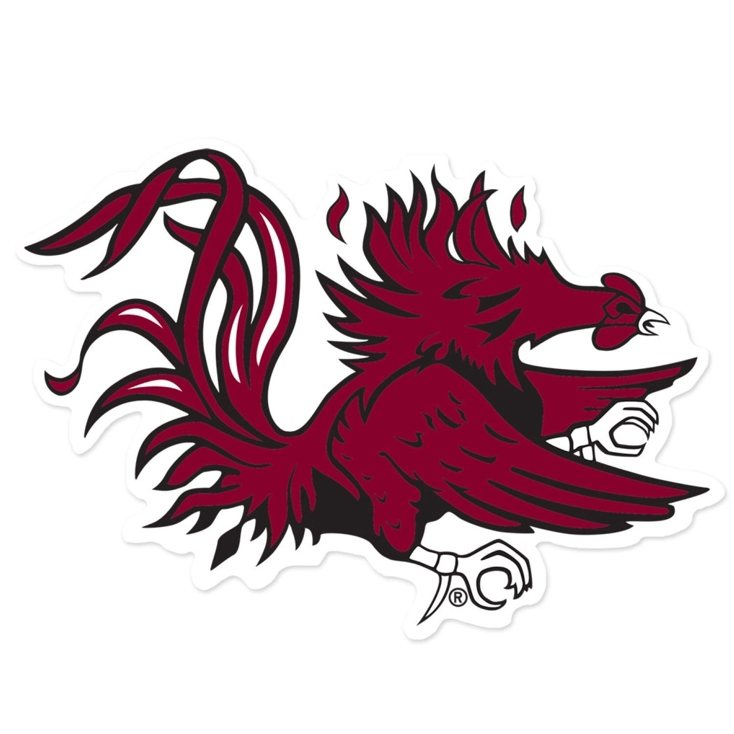 South Carolina Garnet 3&quot;Gamecock Decal