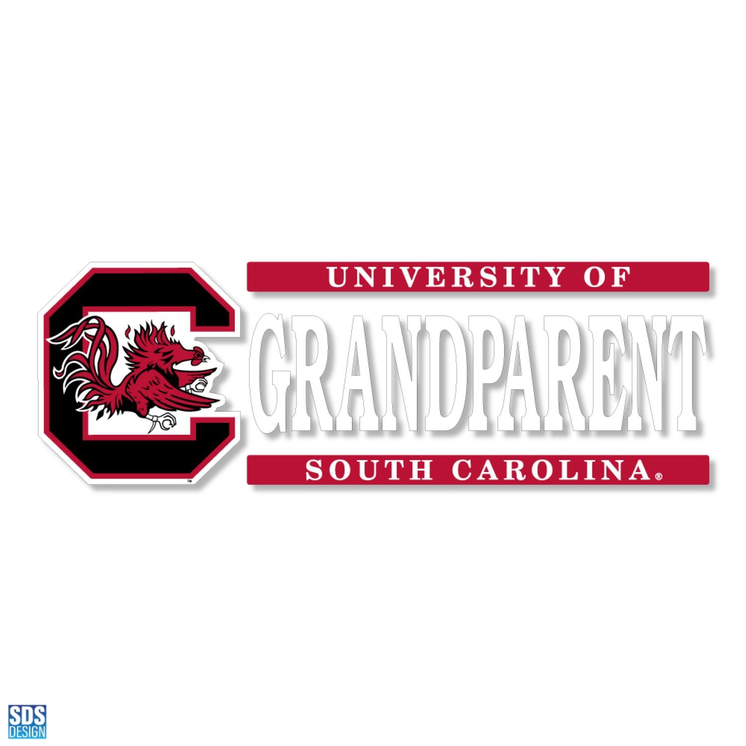 SOUTH CAROLINA GAMECOCKS 6X2 GRANDPARENET DECAL